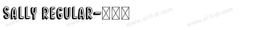Sally Regular字体转换